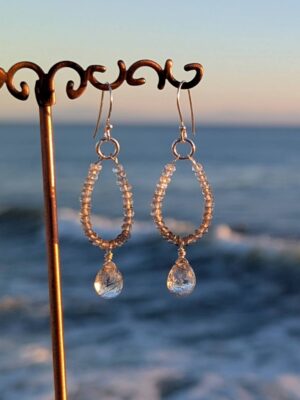 Vista Earrings - Smoky & Rutilated Quartz