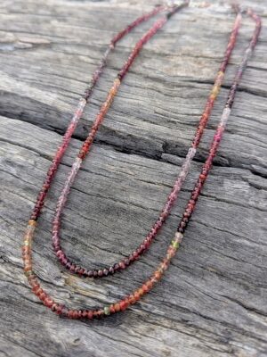 Persimmon Necklaces - Rainbow Spinel