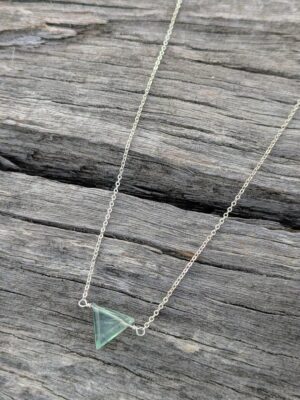 Tesselate Necklace - Sterling Silver, Fluorite